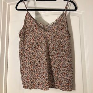 Pink Floral Tank Top Abercrombie and Fitch